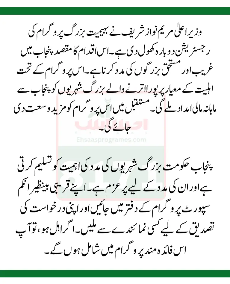 Punjab Bahimat Bazurg Program