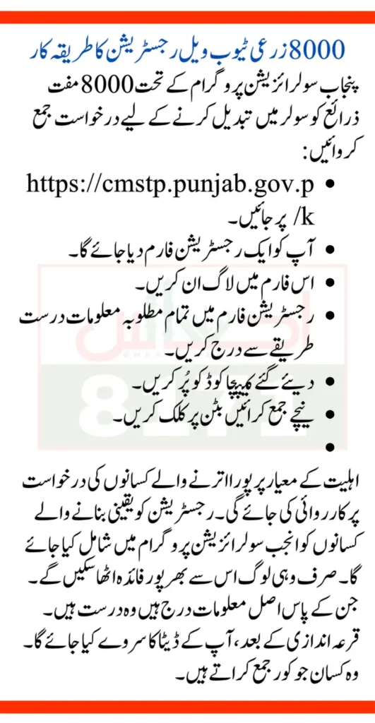 CM Punjab Solarization Program Registration Latest Update