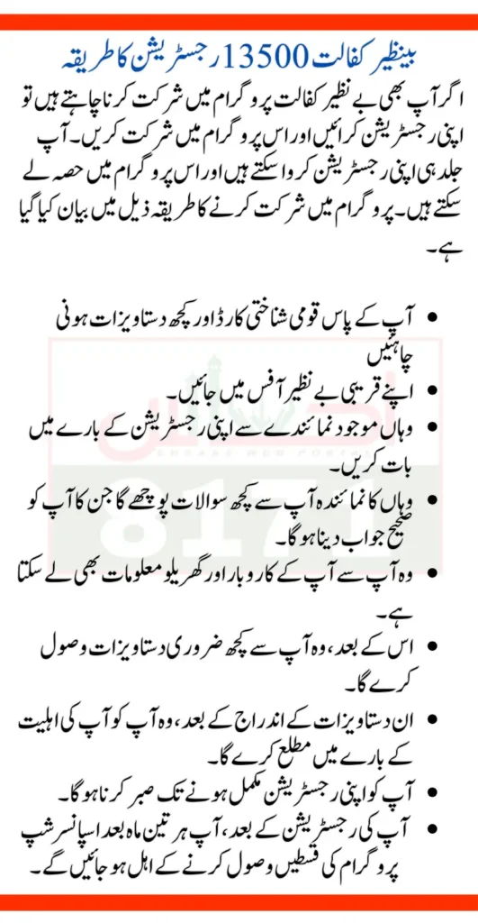 Benazir Kafaalat Program