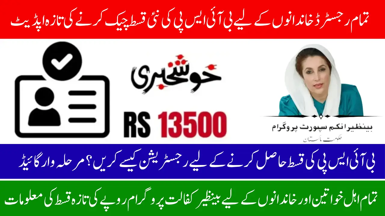 8171 Check Online 13500 New Installment For All Registered Families