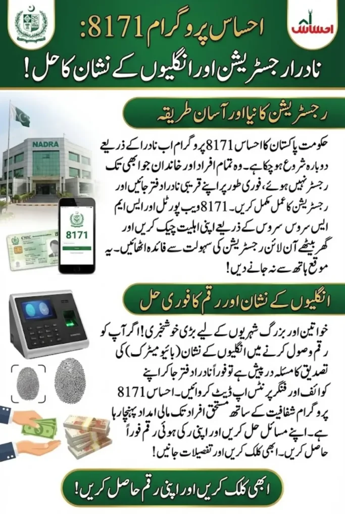 8171 Ehsaas Program 13500 Account Balance Online from Home