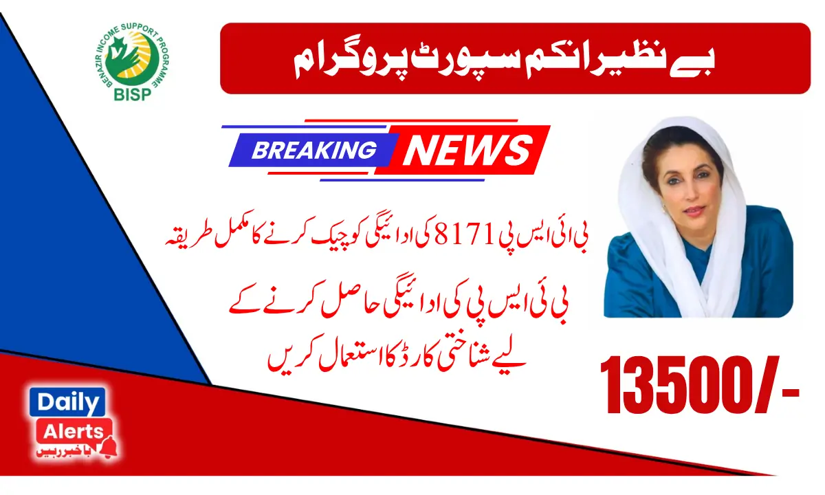 BISP 8171 | ویب پورٹل | پیسے چیک کرنے کا طریقہ احساس 8171 ویب پورٹل آنلائن