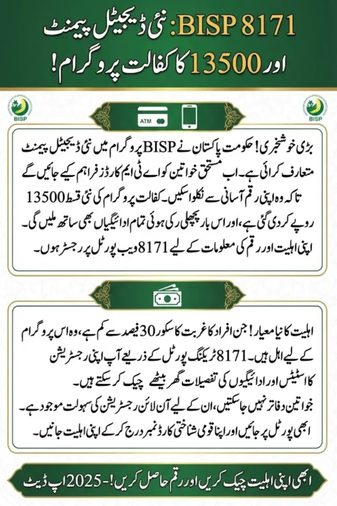 BISP Tracking 8171 Web Portal & New Registration By ID Card
