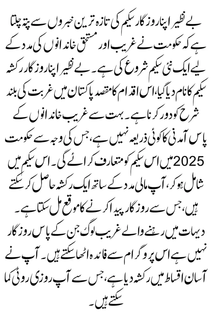 Benazir Apna Rozgar Scheme New Registration Starts for Eligible Candidates