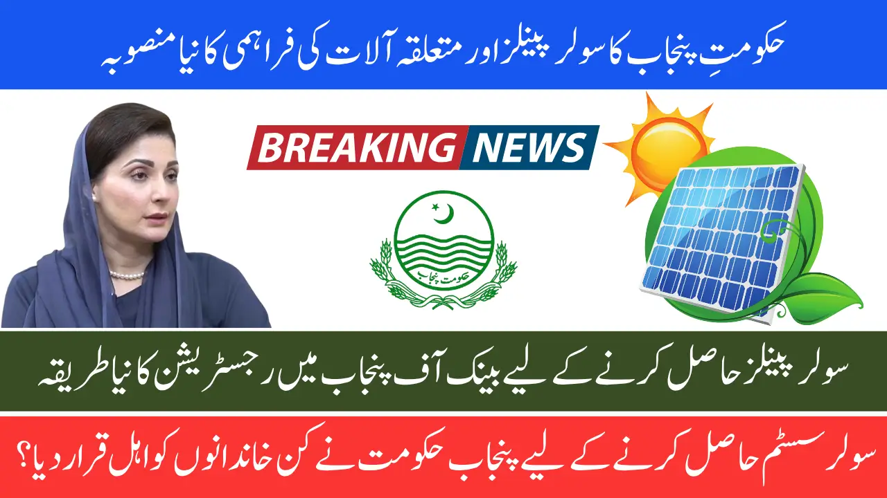 Government Of Punjab Introduces Solar Panels and Accessories Initiative