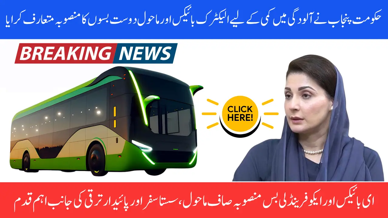 Government Punjab Start Electric Bikes And Eco-Friendly Buses New Update