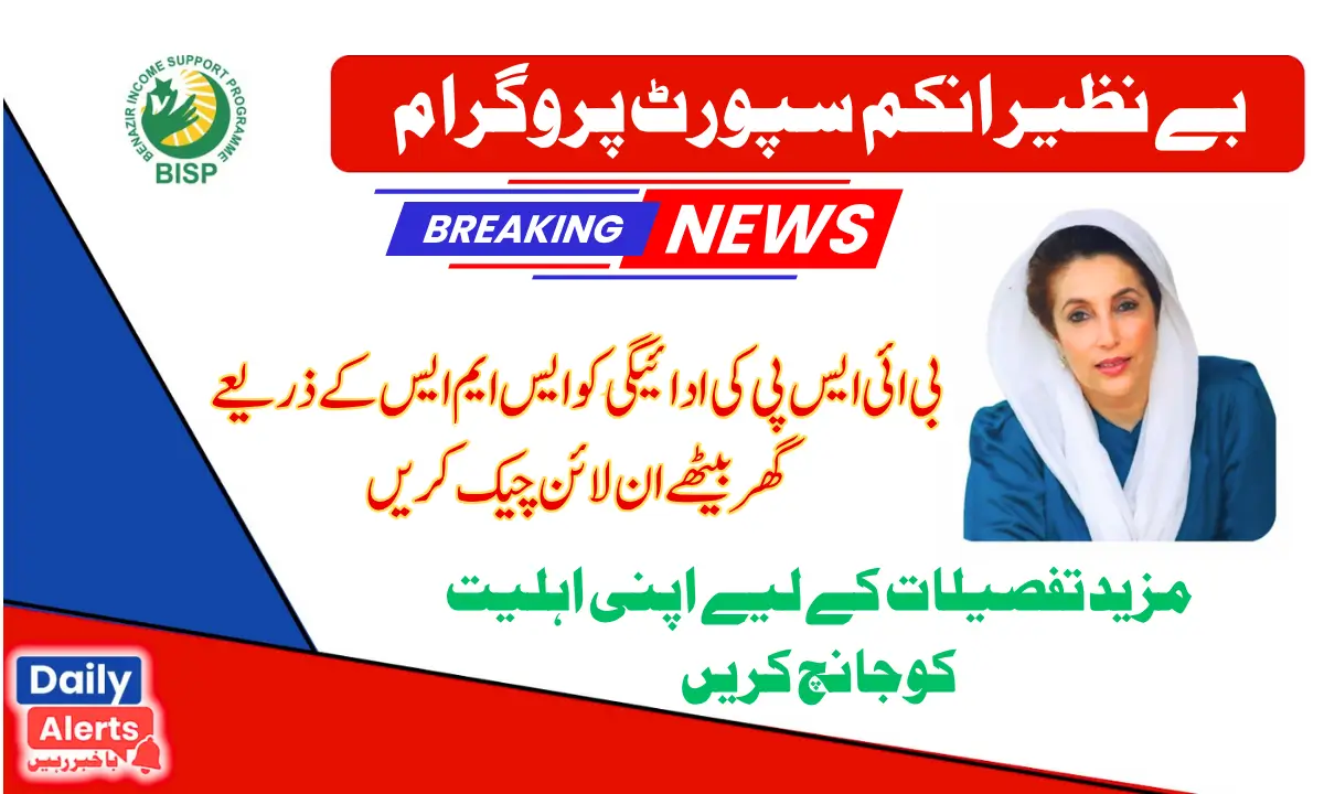 How To Payment Check BISP 8171 Program