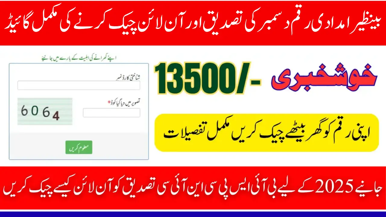 8171 December Payment Verification – Check Your BISP Payment Online Now