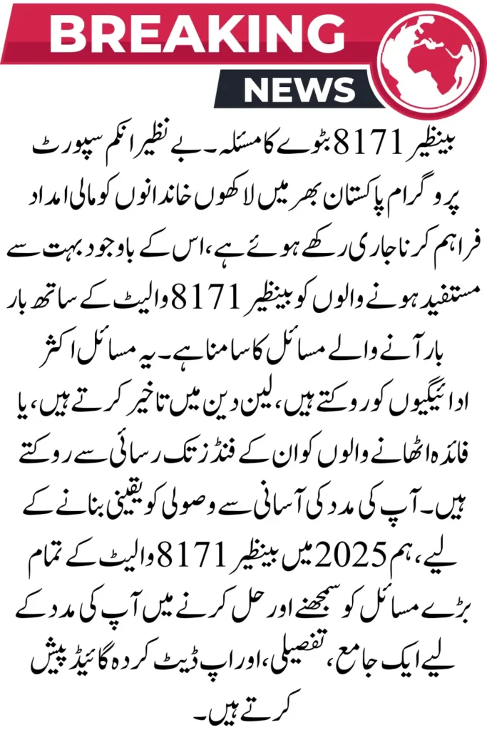 BISP 8171 Wallet Problem – Complete Guide to Fix All Issues in 2025