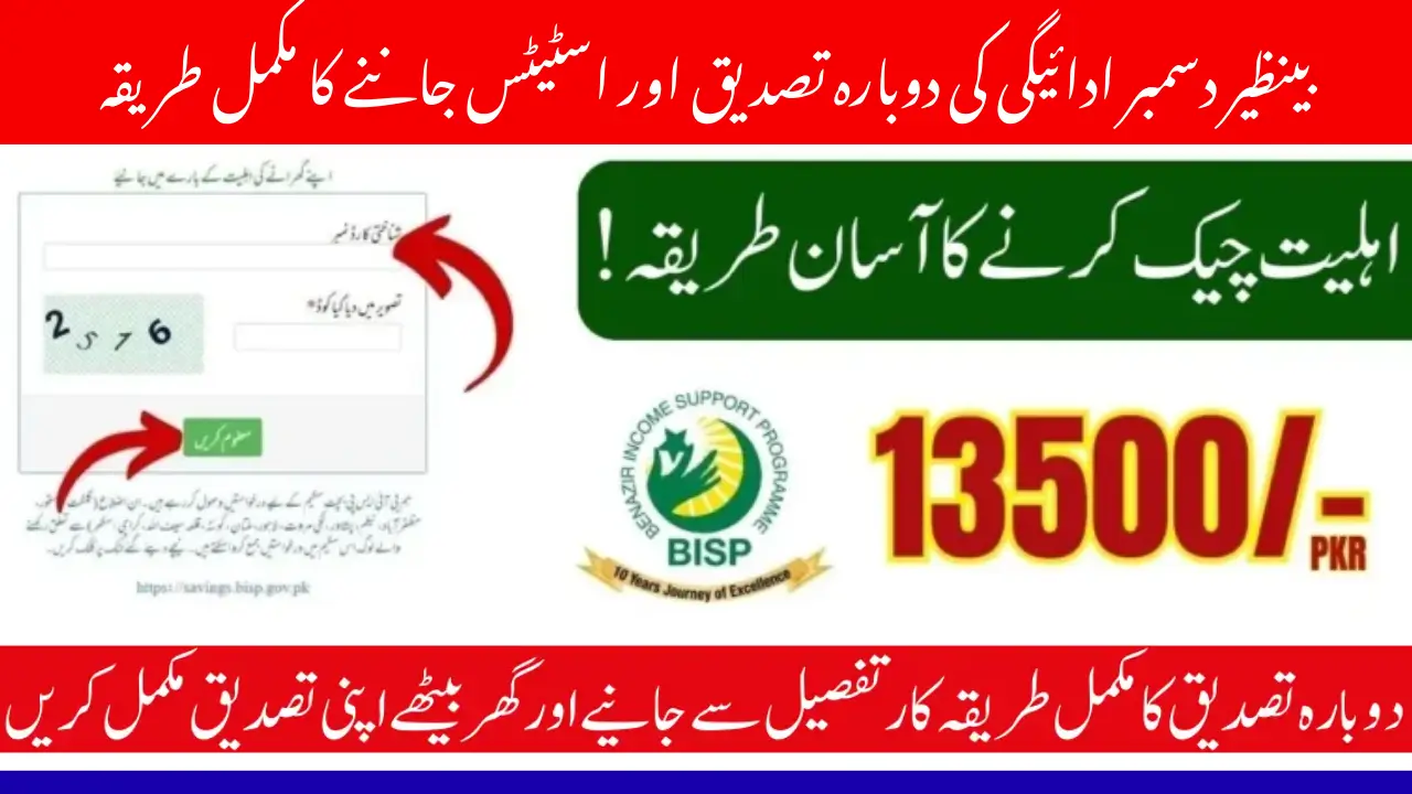 BISP December Payment Reconfirmation – Check Your Status Now