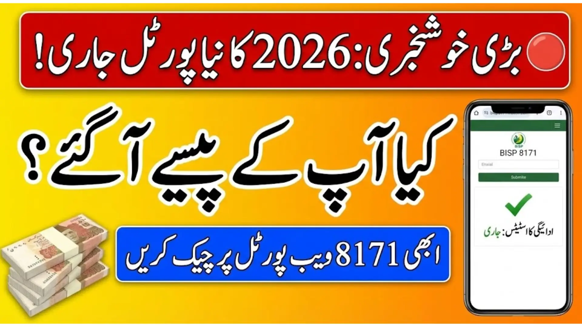 8171 Web Portal 2026 – How to Check BISP Eligibility, Payments, CNIC and More