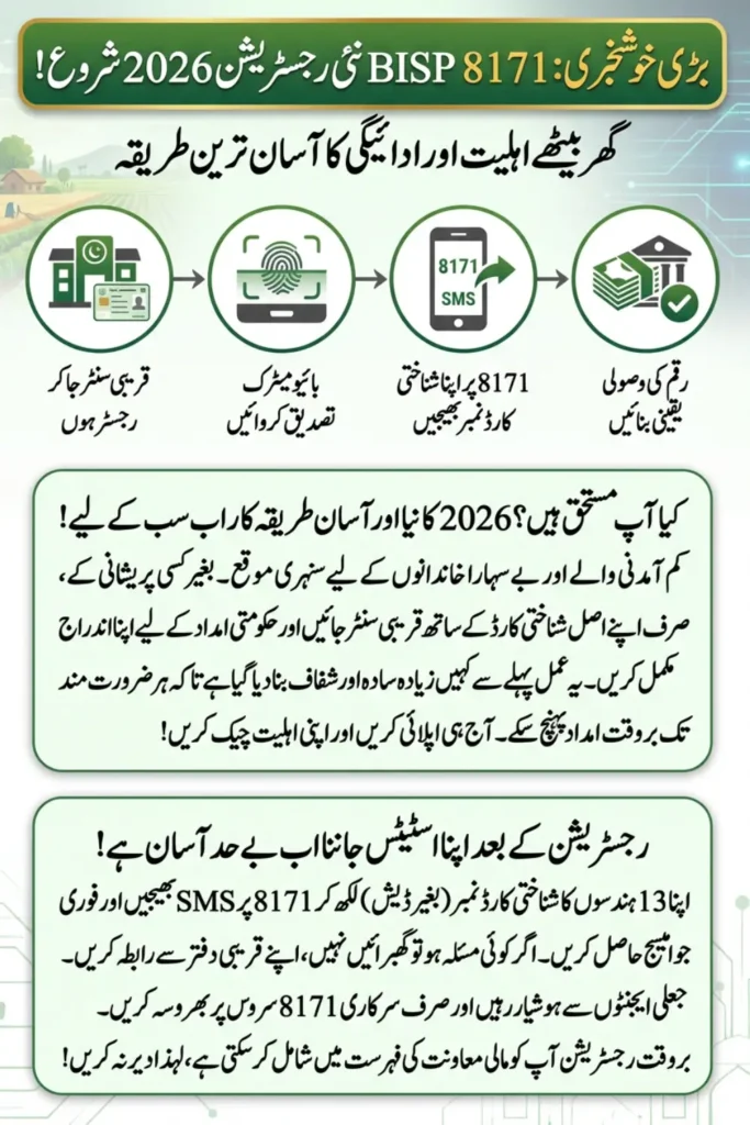 BISP 8171 New Registration Process 2026 – How to Apply Step by Step