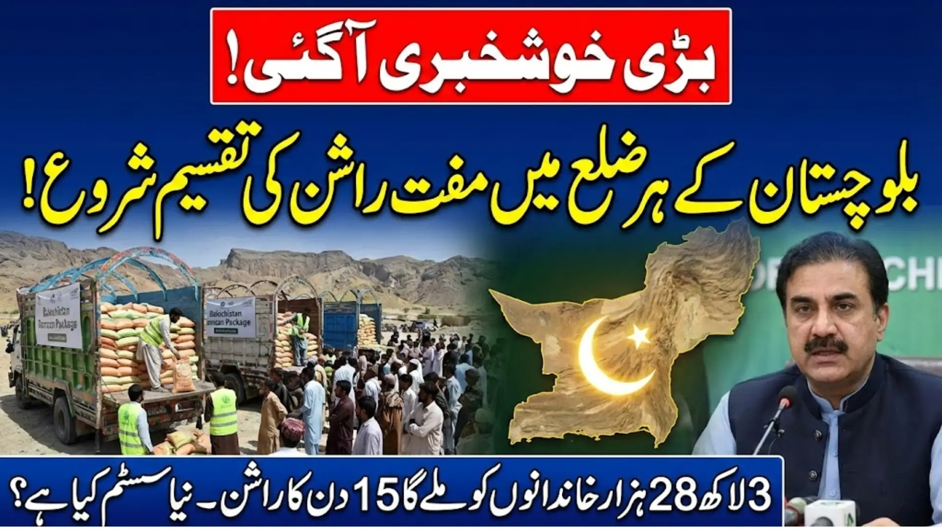 Balochistan Ramzan Package 2026 – Relief for 328,000 Families Across All Districts