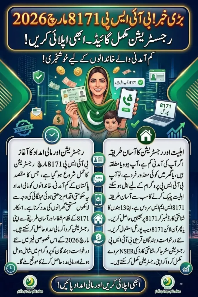 BISP 8171 March Registration 2026 – Complete Guide to Apply and Check Eligibility