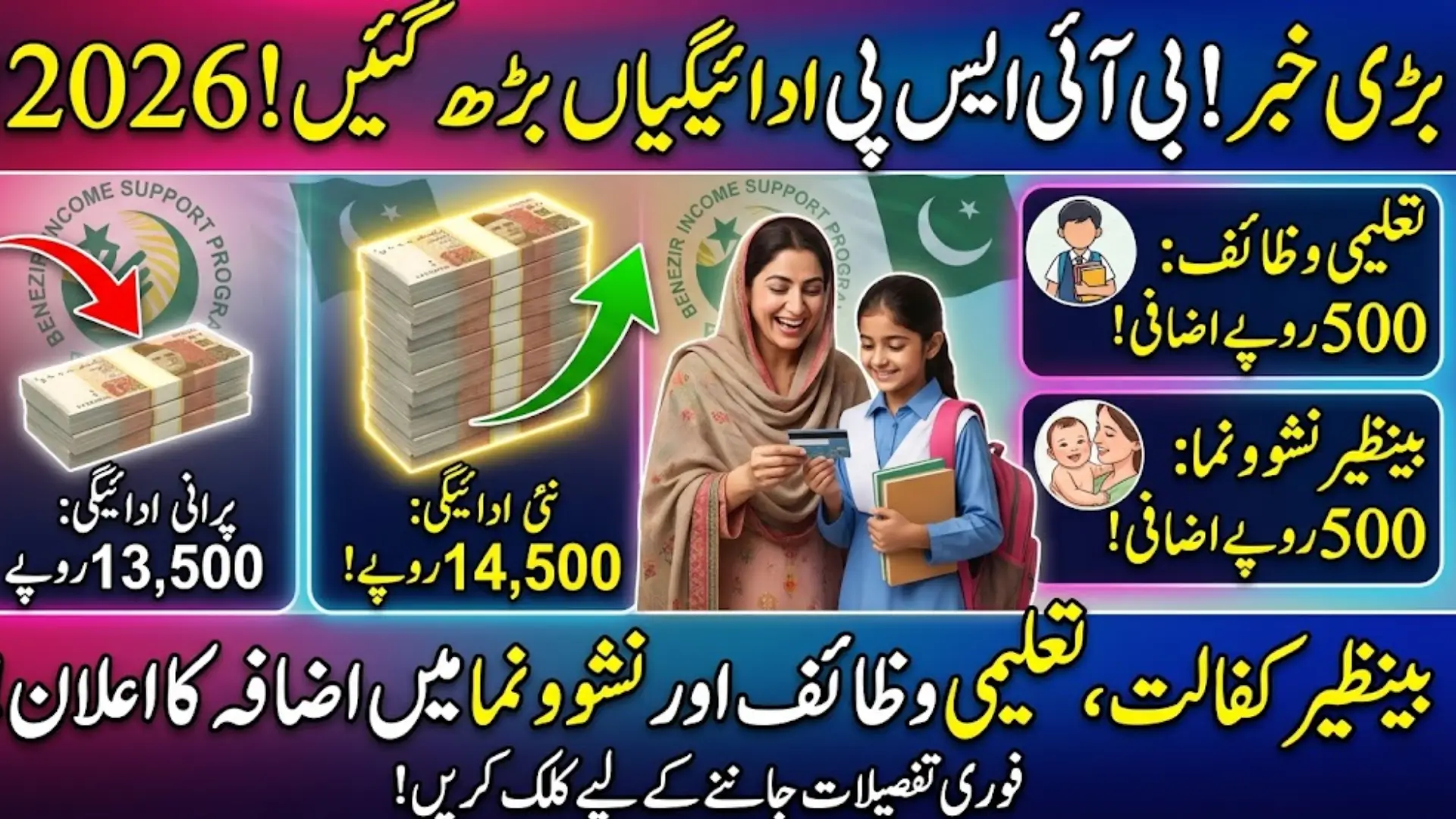 BISP Educational Scholarship Increase 2026: New Payments Announced Under Benazir Income Support Program
