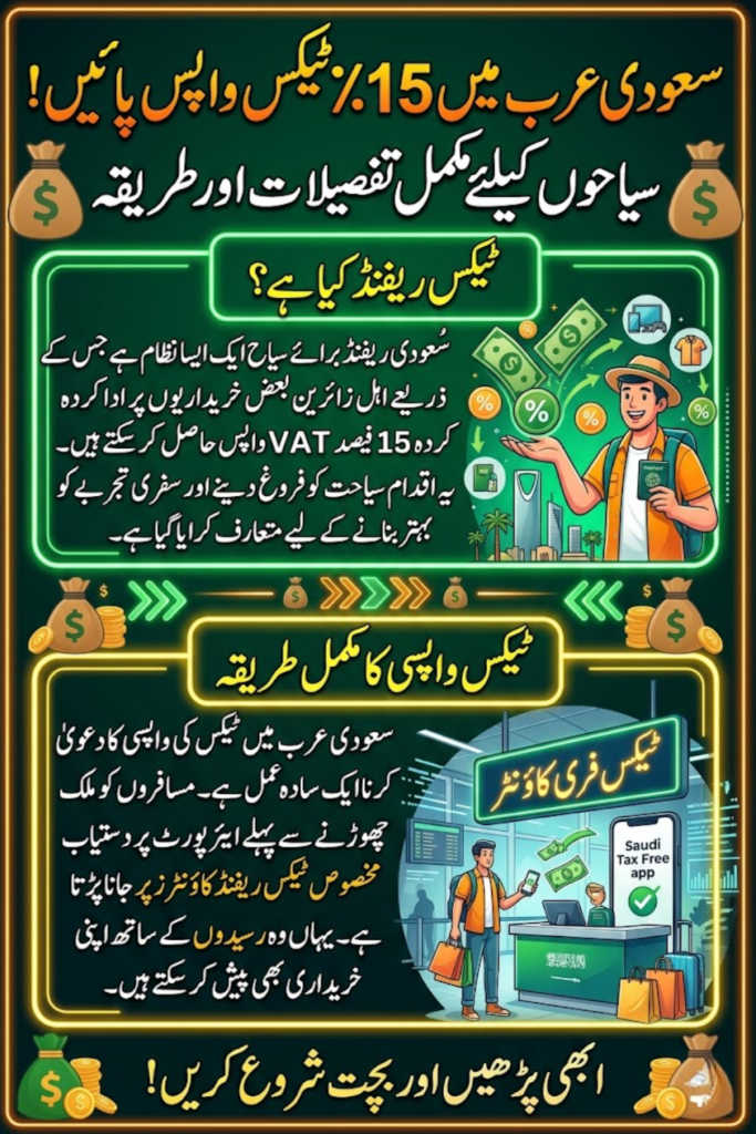 Saudi Arabia Tax Refund for Tourists: Get 15% VAT Back on Shopping Before Leaving
